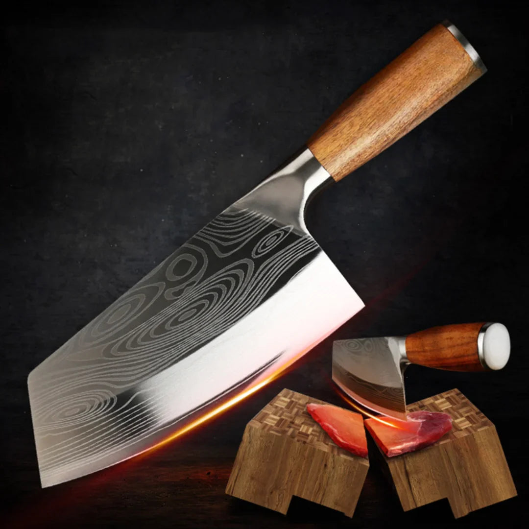 Professional Hand-Forged Cleaver • Eclipse by ATENAS