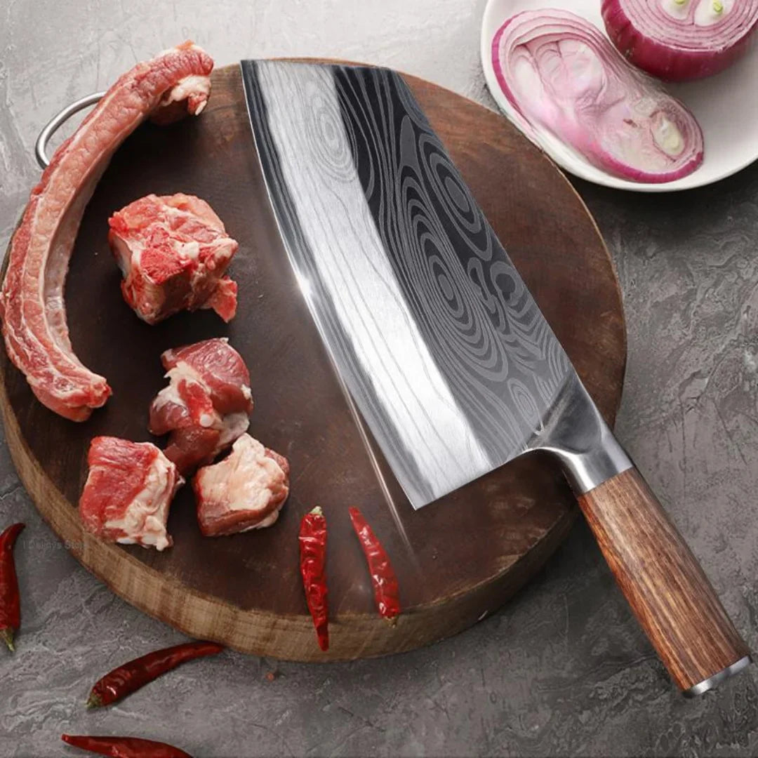 Professional Hand-Forged Cleaver • Eclipse by ATENAS