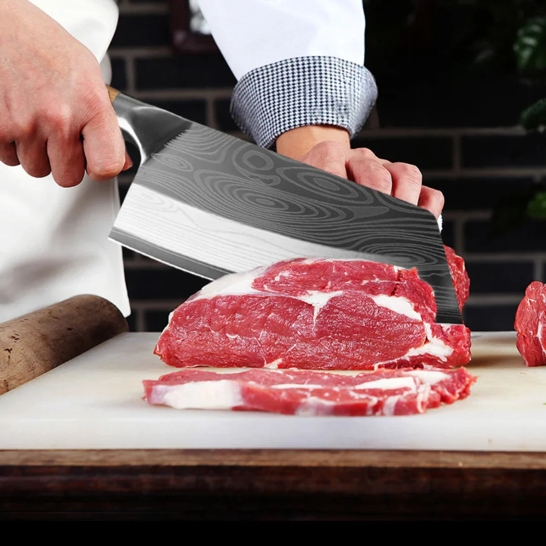 Professional Hand-Forged Cleaver • Eclipse by ATENAS