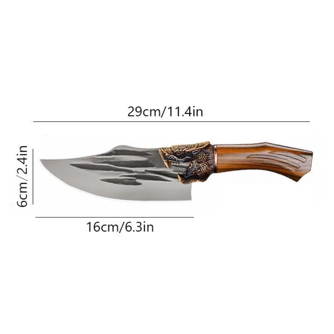 TIGER KNIFE ATENAS™ • 100% HAND FORGED (+FREE SHEATH)