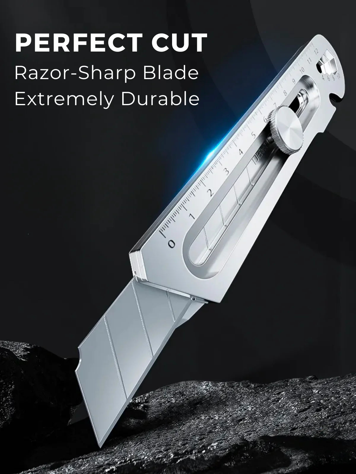 6-in-1 Multi-Purpose Utility Knife • 100% Stainless Steel (+10 FREE BLADES)