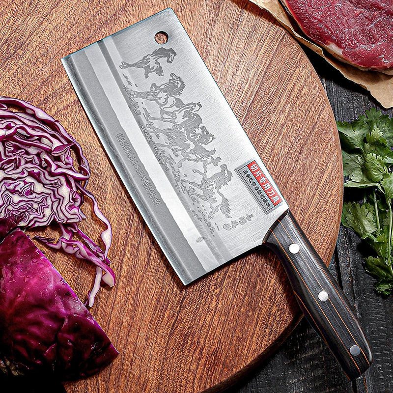 Hand-Forged Professional Cleaver • Butcher BY ATENAS
