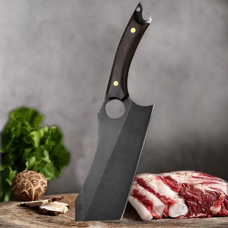 Professional Forged Cleaver + Sheath • Sombre by Atenas™