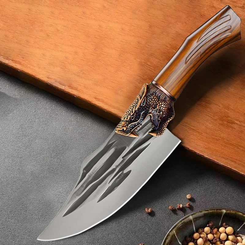 TIGER KNIFE ATENAS™ • 100% HAND FORGED (+FREE SHEATH)