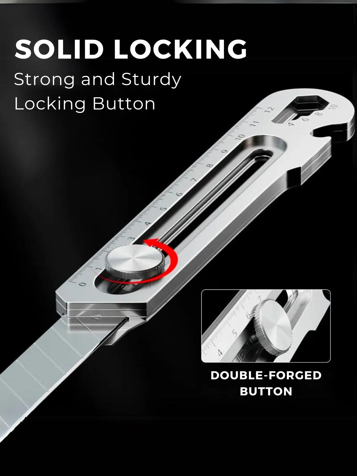 6-in-1 Multi-Purpose Utility Knife • 100% Stainless Steel (+10 FREE BLADES)
