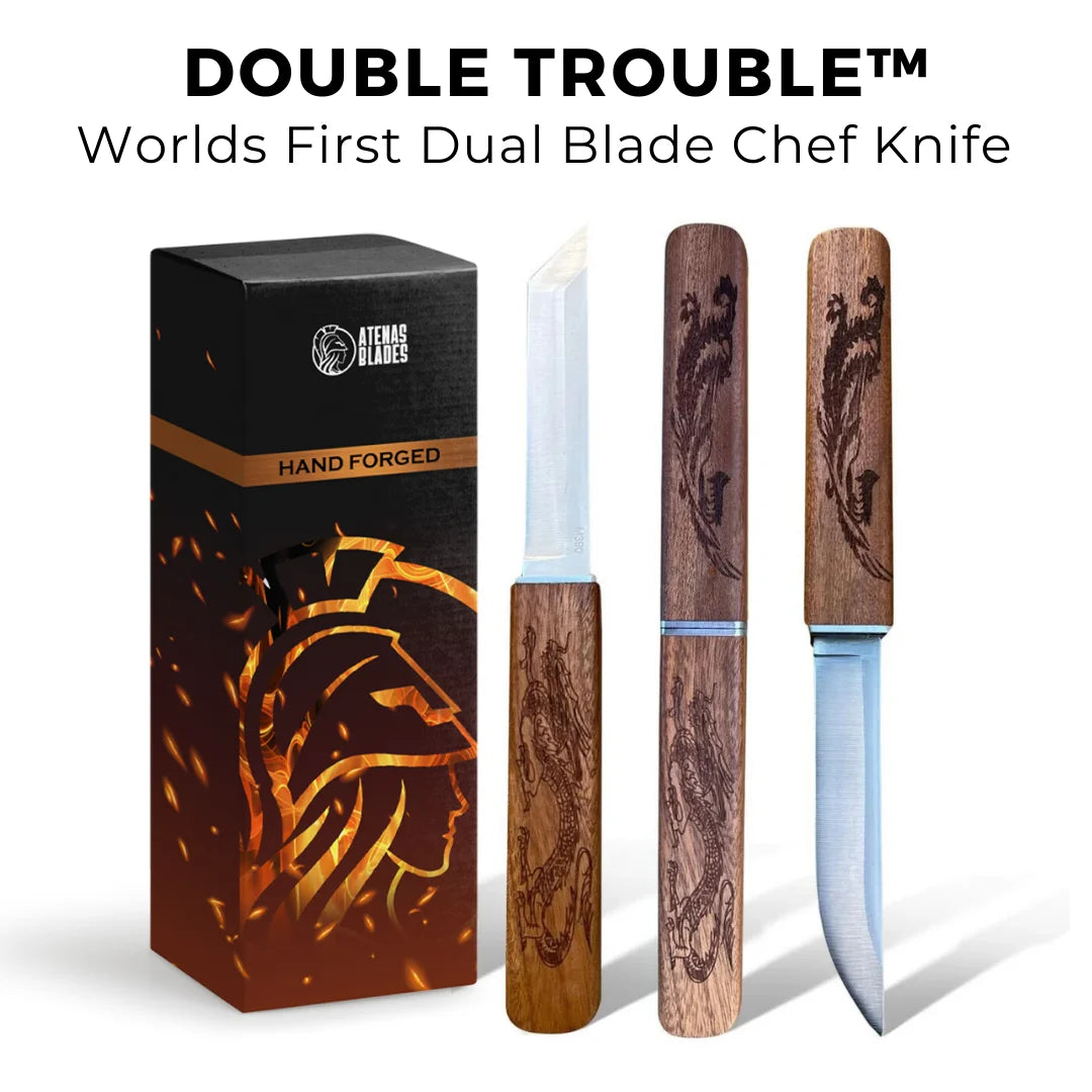 DoubleTrouble™ • Worlds First Dual Blade Chef Knife