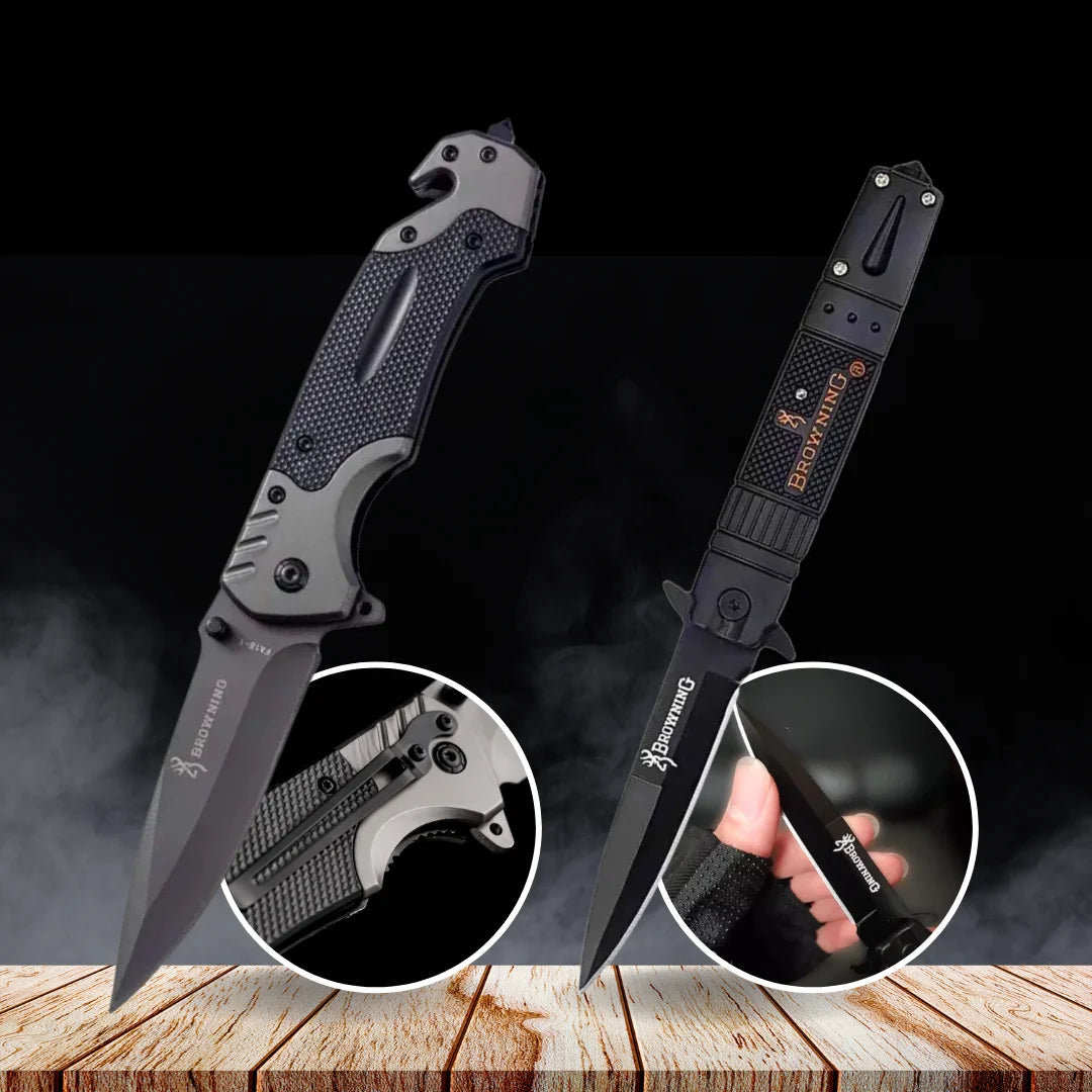 Ensemble de couteaux pliants professionnels • Scure Combo par ATENAS Blades