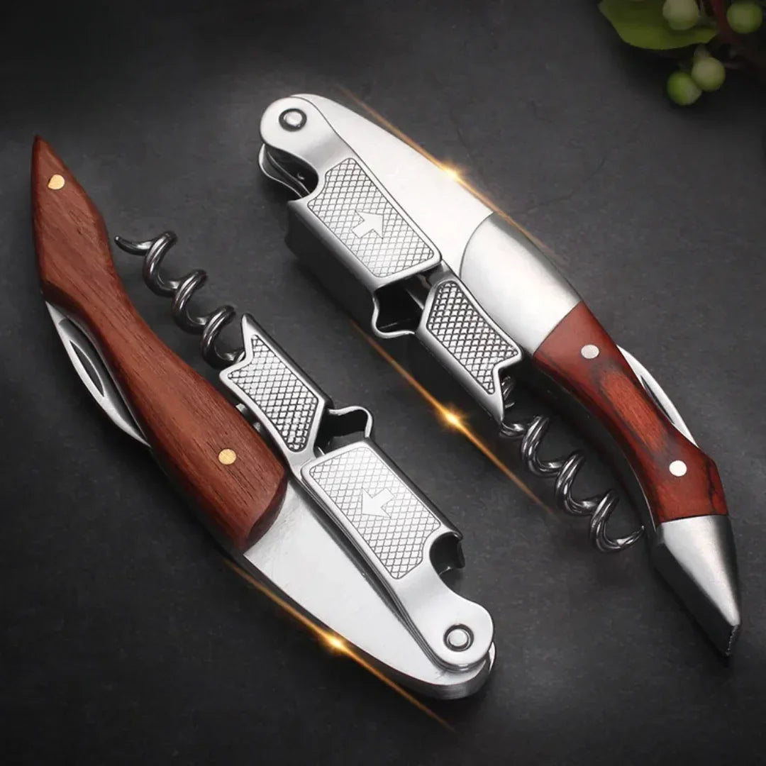 Professional Corkscrew with Wooden Handle