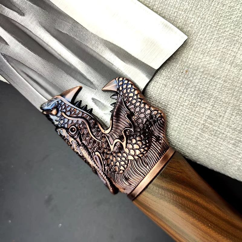 TIGER KNIFE ATENAS™ • 100% HAND FORGED (+FREE SHEATH)