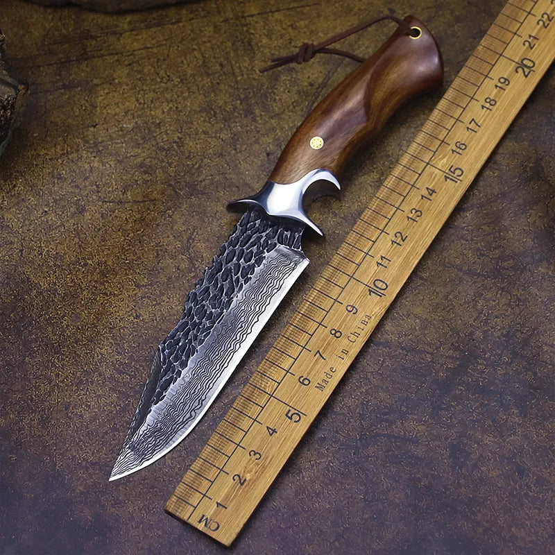 Handsmidd kniv i damaskusstål • Pirat av ATENAS Blades