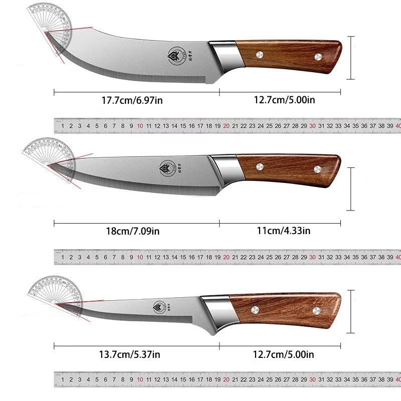Set of 3 Forged Knives • Arabic Kit by ATENAS™