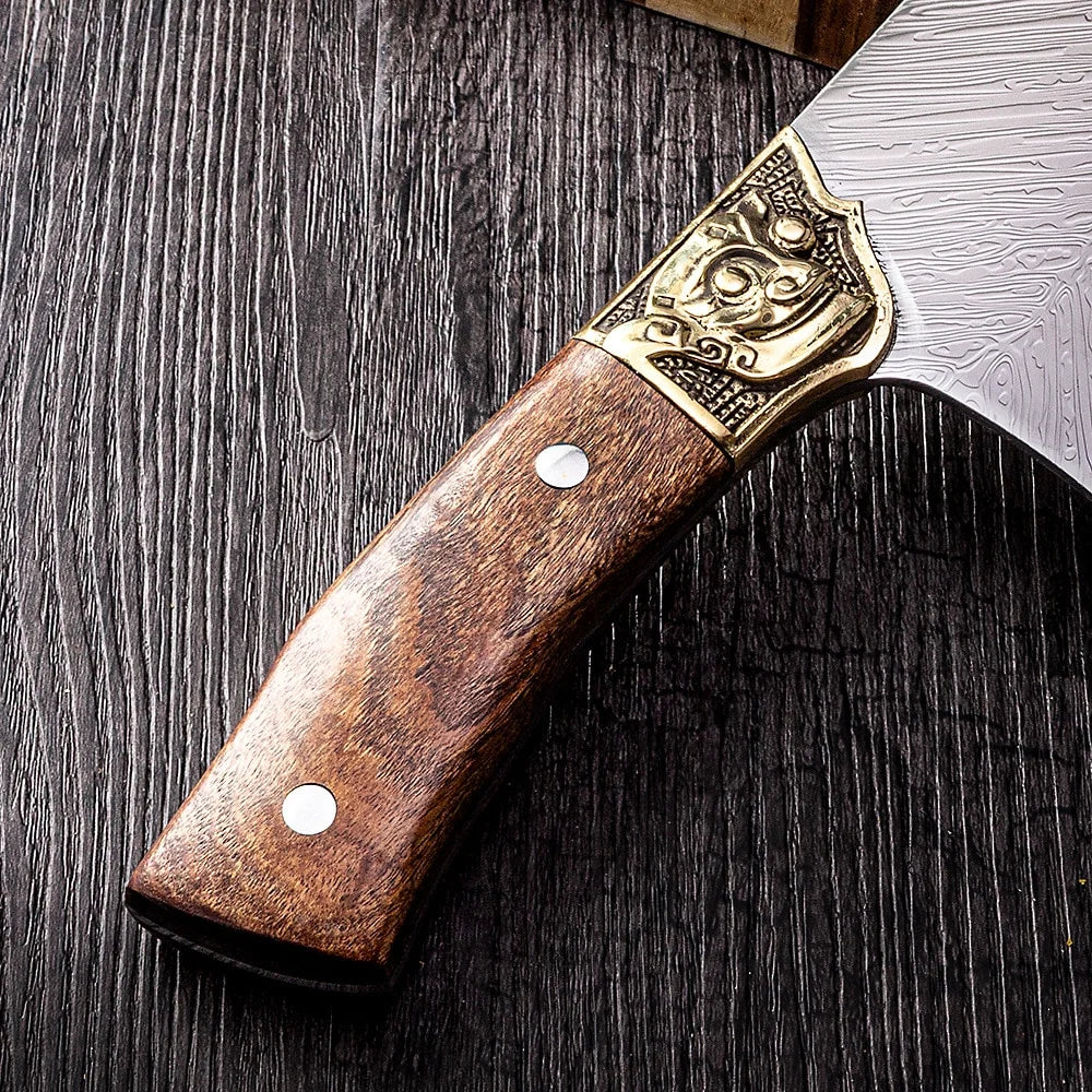 Hand-Forged Professional Cleaver • Saara BY ATENAS