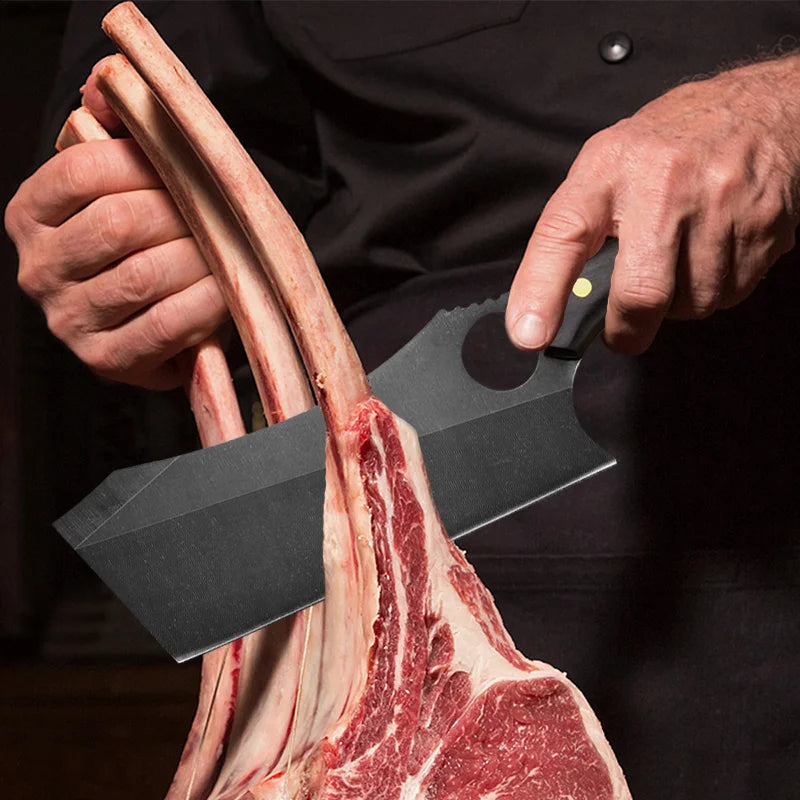 Professional Forged Cleaver + Sheath • Sombre by Atenas™