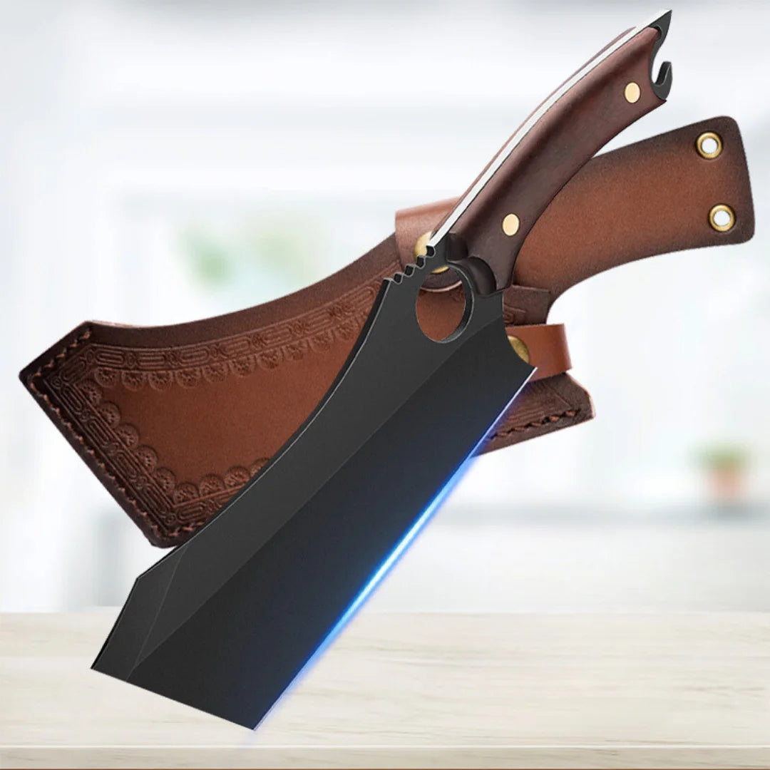 Professional Forged Cleaver + Sheath • Sombre by Atenas™
