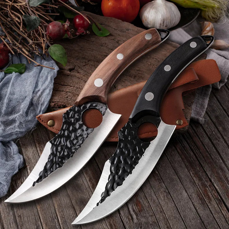 Hand-Forged Professional Knife + Free Sheath • Maori Atenas™