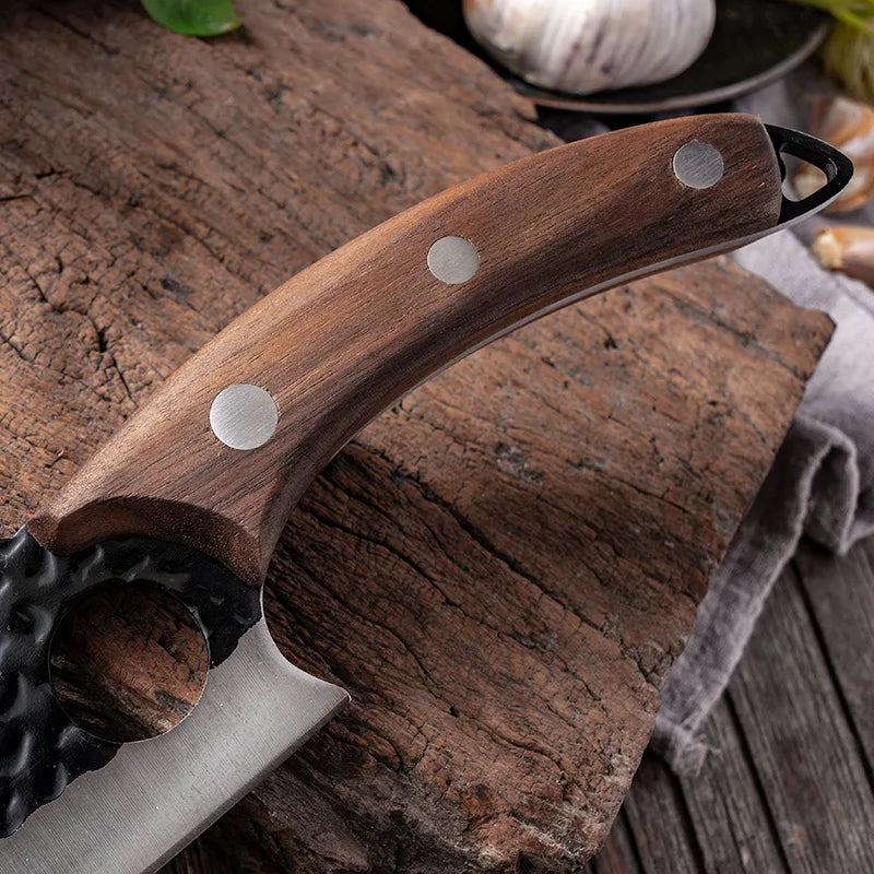 Hand-Forged Professional Knife + Free Sheath • Maori Atenas™