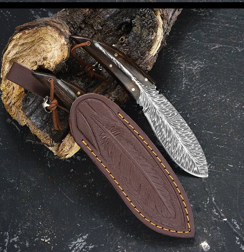 Hand-Forged Artisan Knife + Free Sheath • Swift Knife by ATENAS™