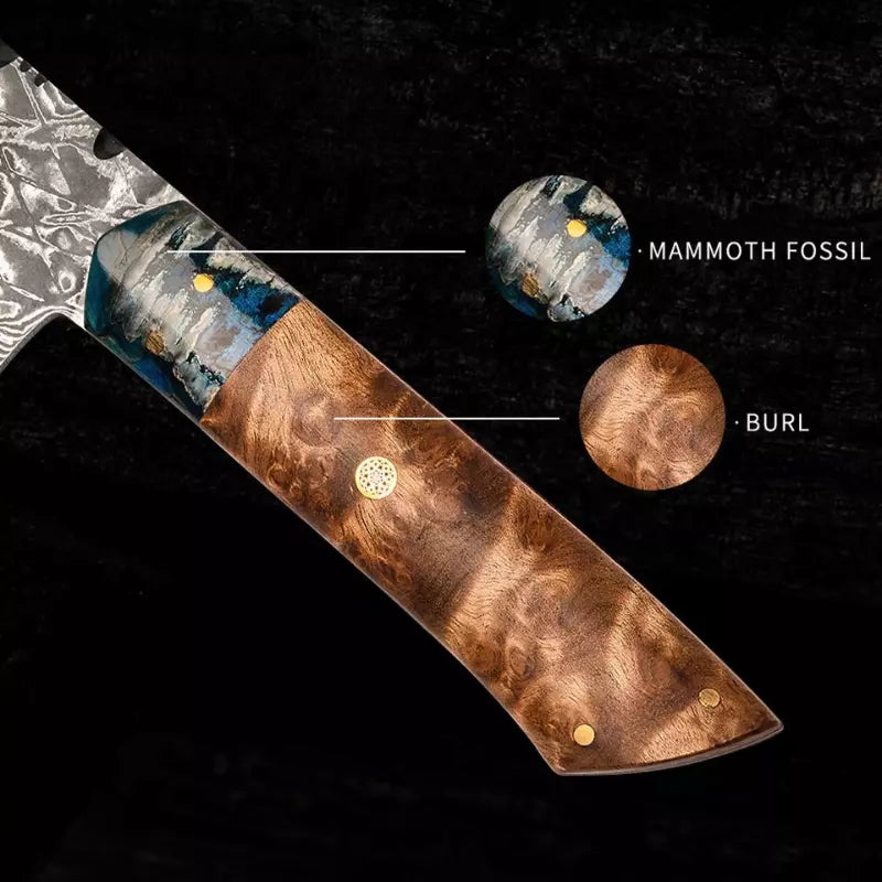 Kockkniv i damaskusstål • Universe by Atenas Blades
