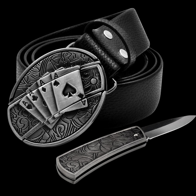 Secret Knife Belt™ - Hidden Knife Buckle (Belt Included)