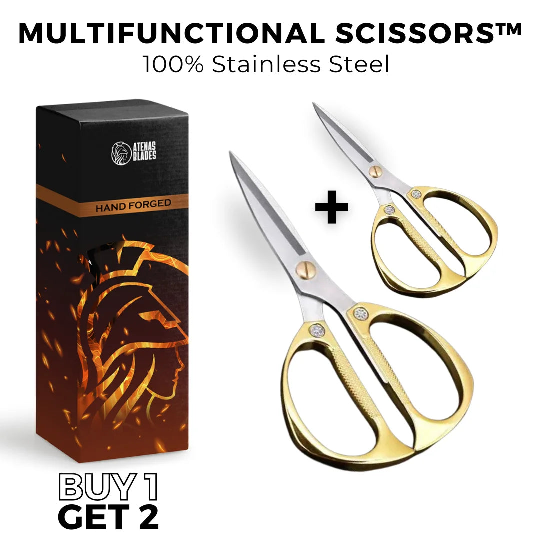 (BUY 1 GET 2) Multifunctional Stainless Steel Scissors • Premium Material