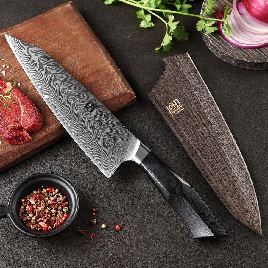 Damascus Steel Chef Knife • Chimera by Atenas Blades