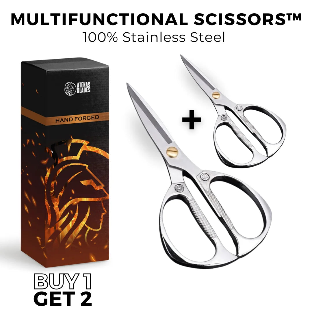 (BUY 1 GET 2) Multifunctional Stainless Steel Scissors • Premium Material