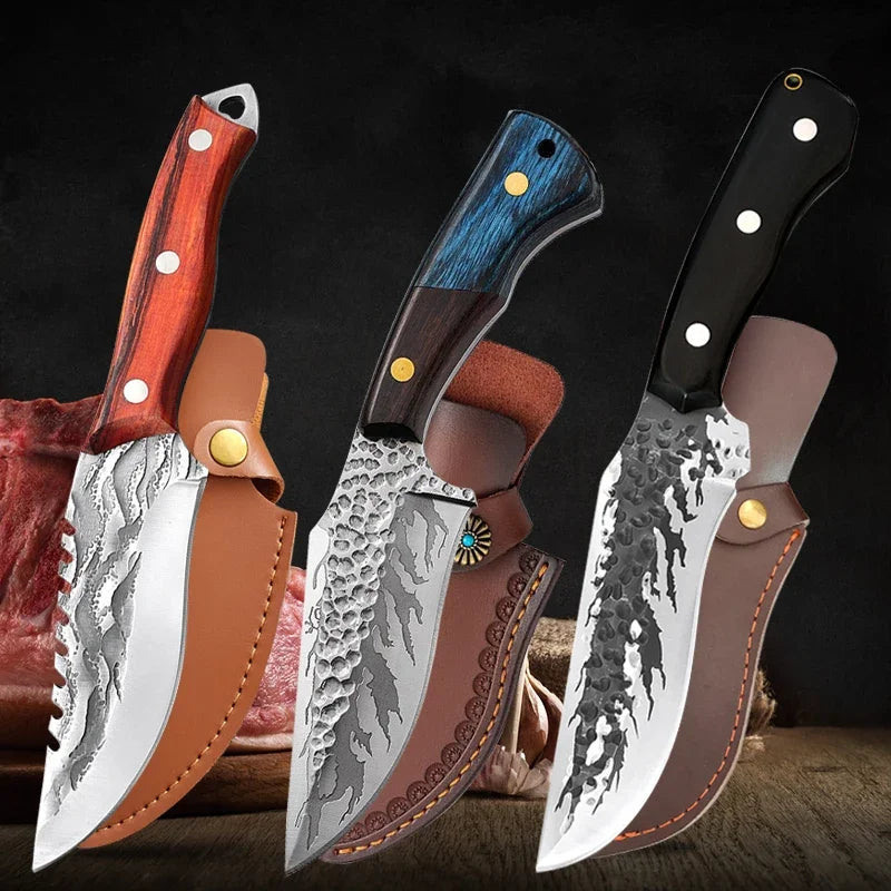 Hand-Forged Knife Combo + 3 Sheaths • Ventura Combo by ATENAS