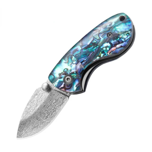 Handcrafted Damascus Steel VG10 Knife • Pocket BY ATENAS™