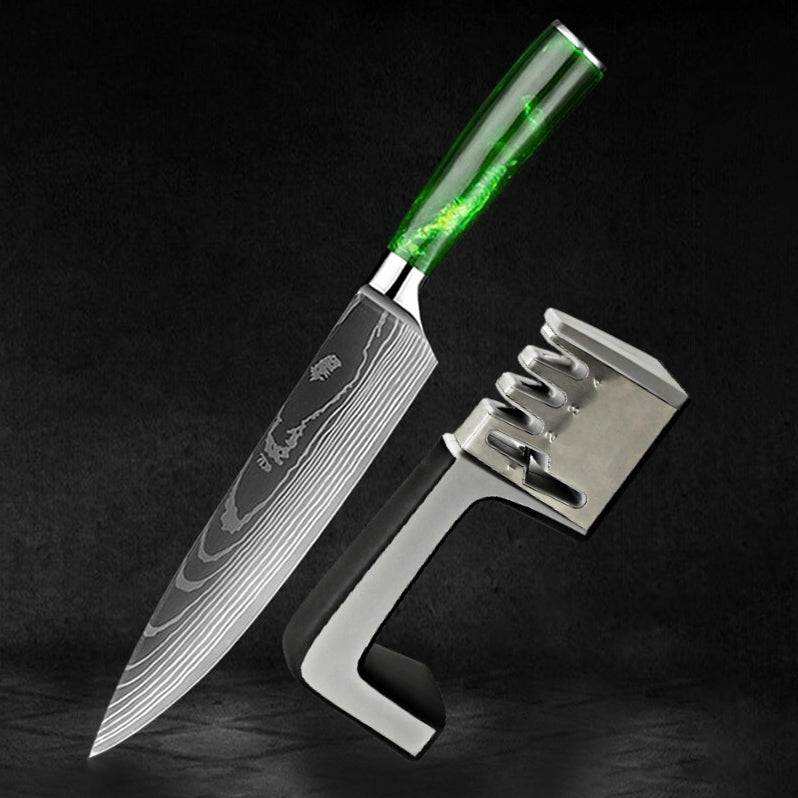 Forged Knife + 4-in-1 Professional Sharpener Set • Amazon Edition