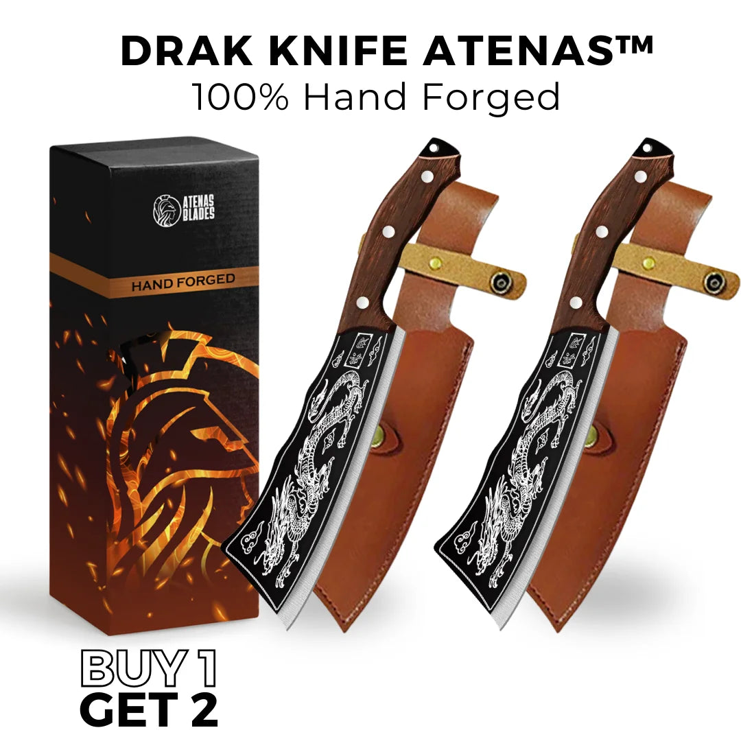 (BUY 1 GET 2) DRAK KNIFE ATENAS™ • 100% HAND FORGED