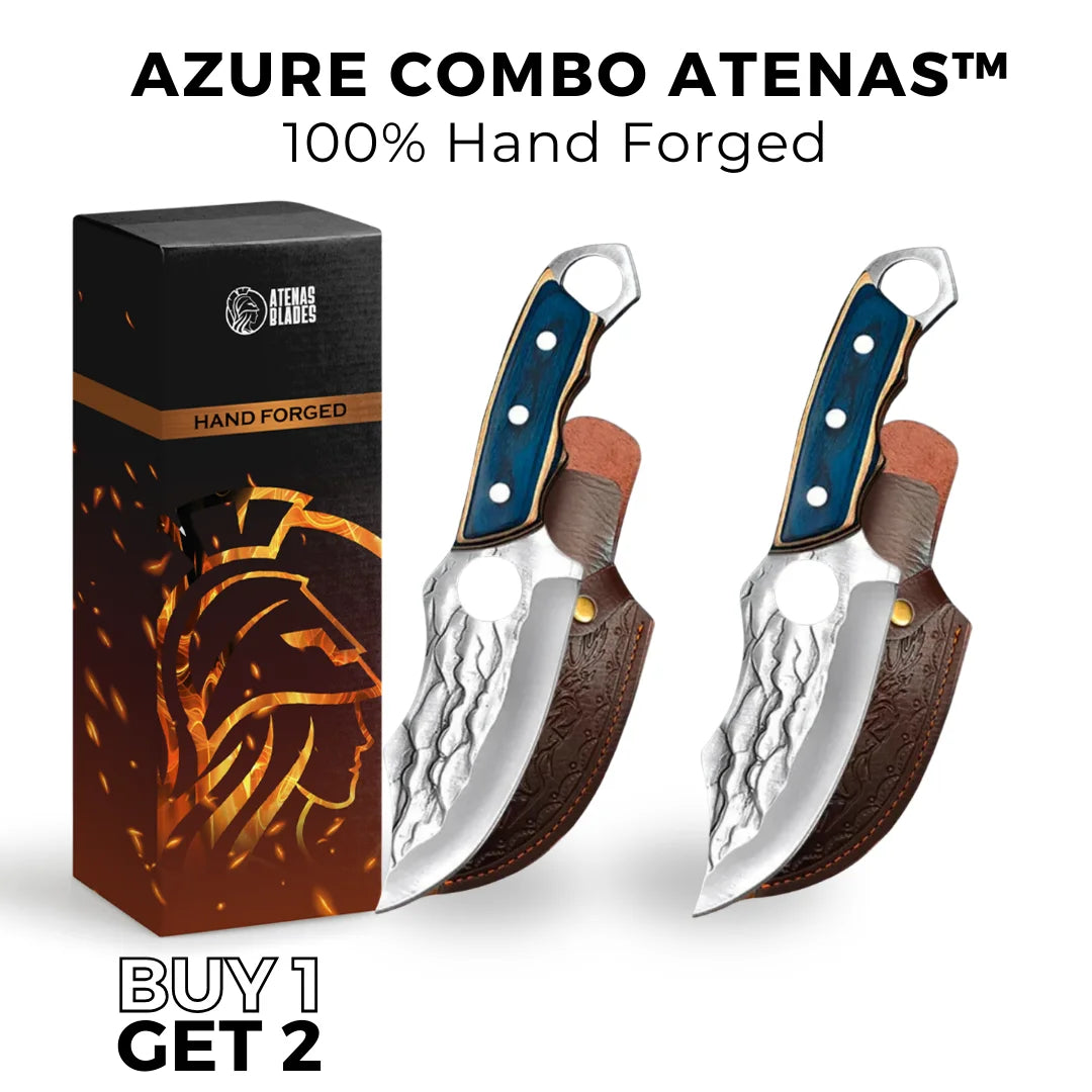 (BUY 1 GET 2) AZURE KNIFE ATENAS™ • 100% HAND FORGED