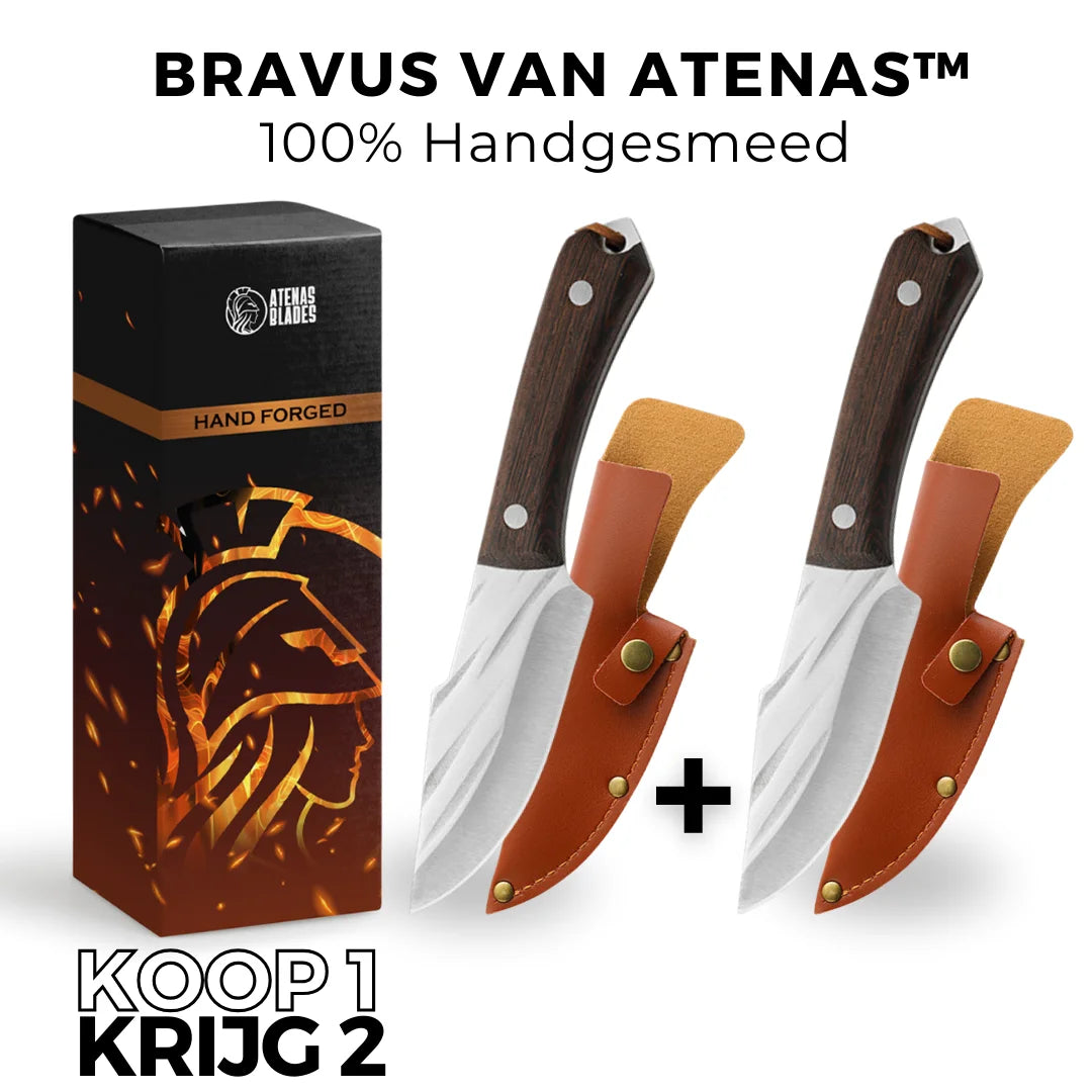 (KOOP 1, KRIJG 2) Bravus Van Atenas™ • 100% Handgesmeed