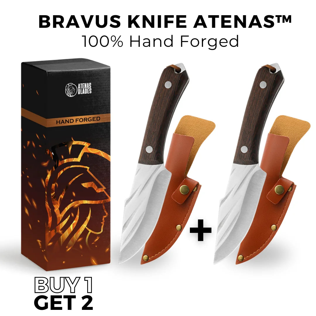 (BUY 1 GET 2) BRAVUS KNIFE ATENAS™ • 100% HAND FORGED