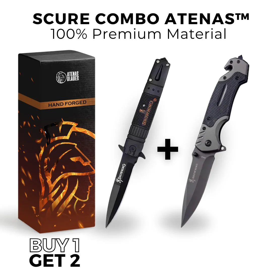 (BUY 1 GET 2) Scure Combo by ATENAS™ • Professional Folding Knife Set