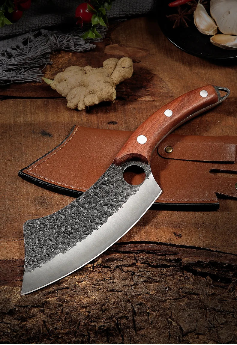 Hand-Forged Knife Combo + 3 Sheaths • Grant Combo by ATENAS