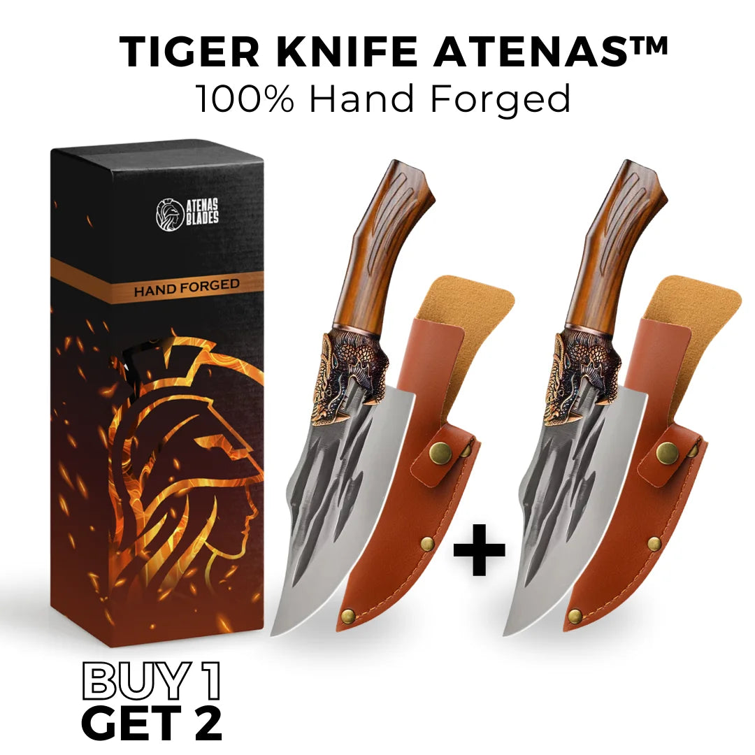 (BUY 1 GET 2) TIGER KNIFE ATENAS™ • 100% HAND FORGED