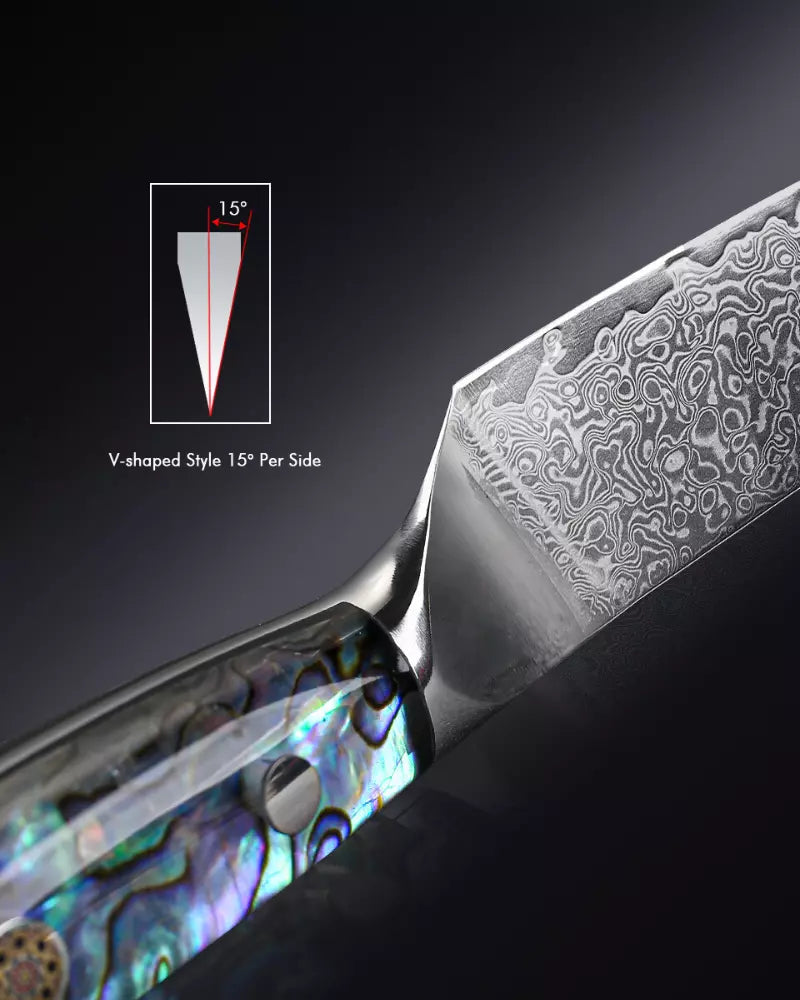 Damascus Steel Chef Knife • Arigator by Atenas Blades