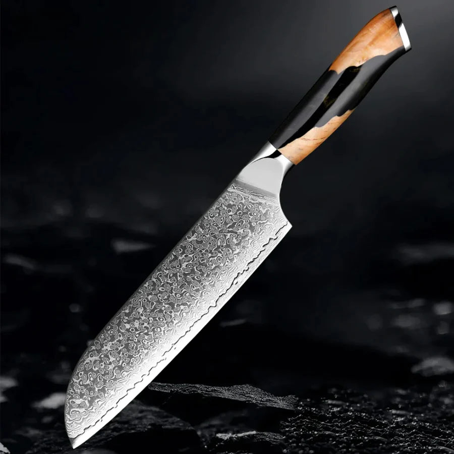 Damascus Steel Chef Knife • Diamond by Atenas Blades