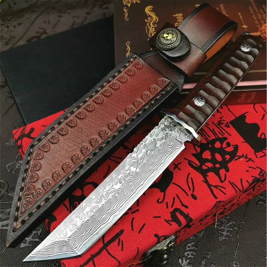 Damascus Steel Hand Forged Knife • Asphalt by Atenas Blades