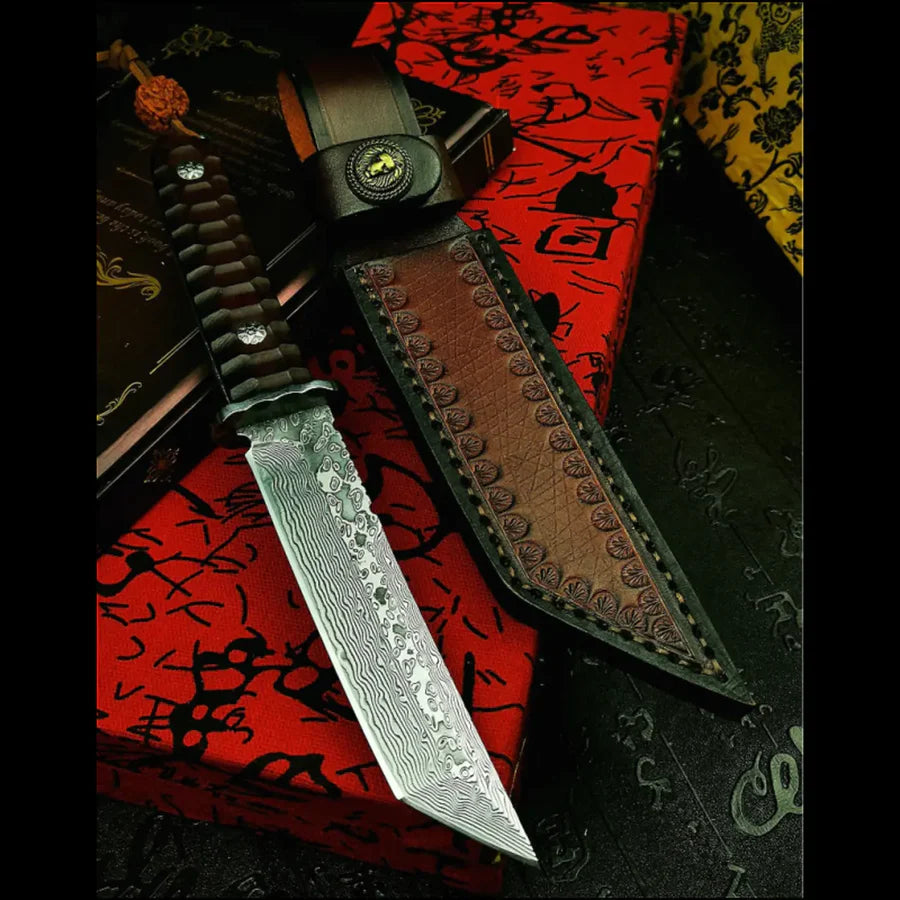 Damascus Steel Hand Forged Knife • Asphalt by Atenas Blades