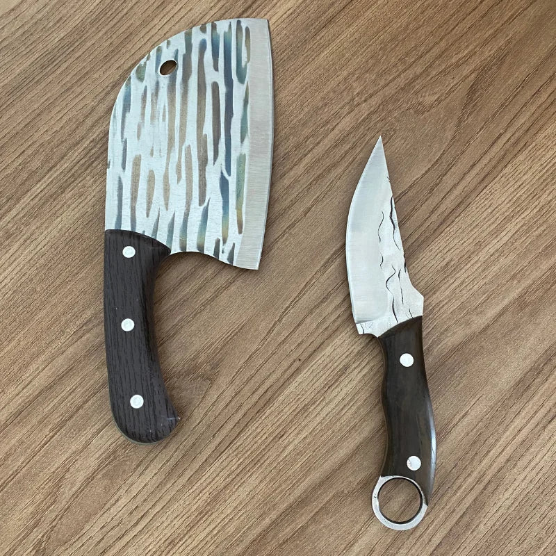 Professional Knife and Cleaver Combo + 2 Sheaths • Master Combo by ATENAS