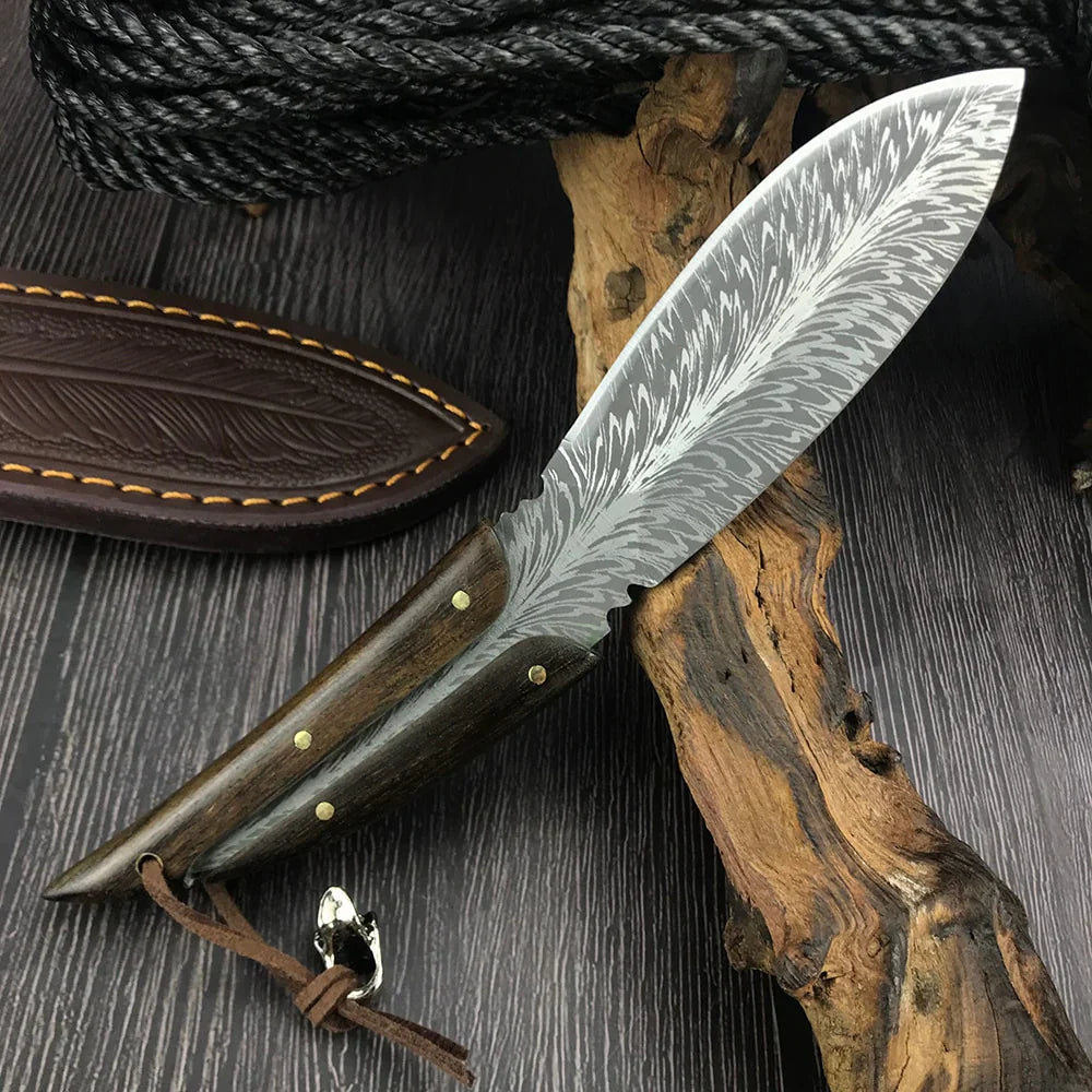 Hand-Forged Artisan Knife + Free Sheath • Swift Knife by ATENAS™