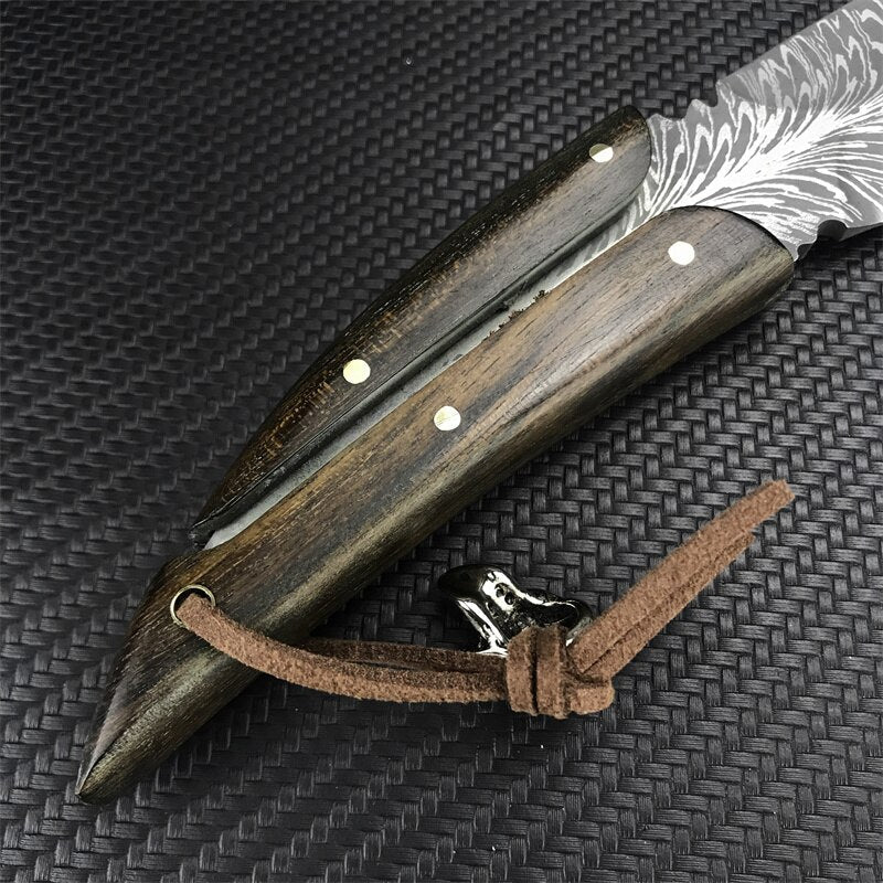 Hand-Forged Artisan Knife + Free Sheath • Swift Knife by ATENAS™