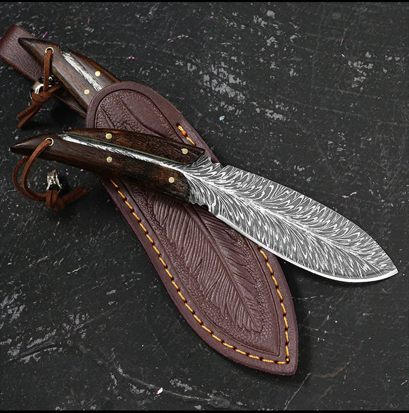 Hand-Forged Artisan Knife + Free Sheath • Swift Knife by ATENAS™