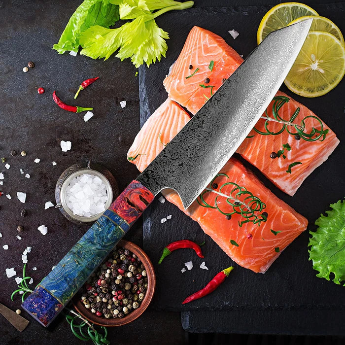 Damascus Steel Chef Knife • Suno by Atenas Blades